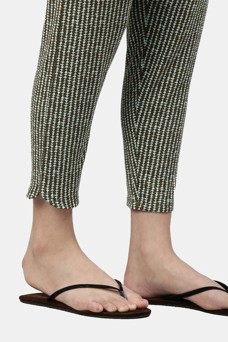 Enamor Viscose Loungewear Bottom - Armygreen Arrowhead Aop — image 10